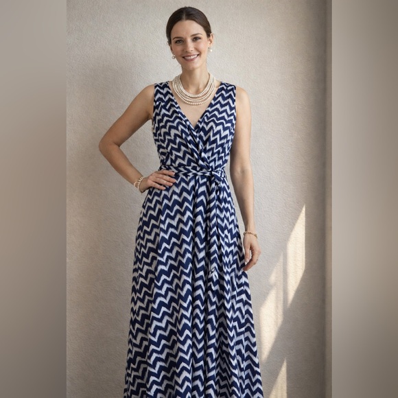 Dresses & Skirts - Sleeveless Wrap Dress with Belt